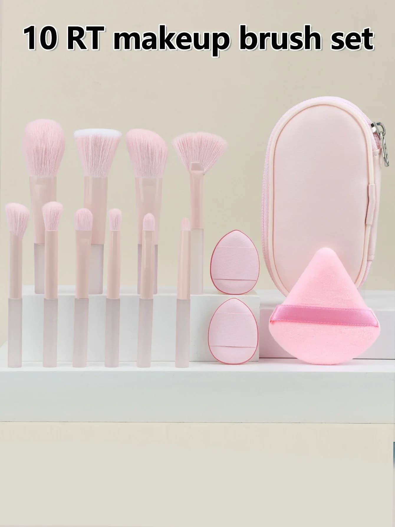 Nuovo mini set di pennelli per trucco 10 pezzi ombretto pennello per cipria in polvere portatile da viaggio strumenti per trucco per capelli morbidi regalo di Natale