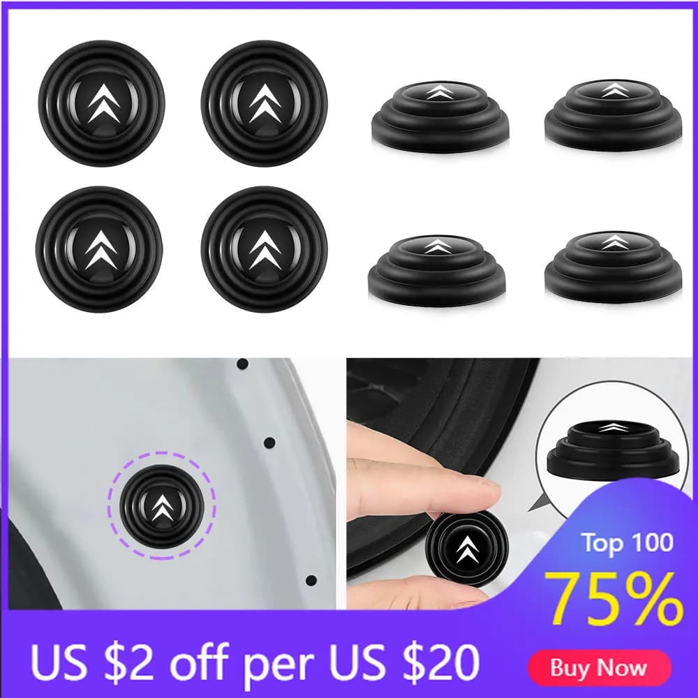 Adesivo per Auto 2026, 4/8/12/20 Pezzi, Tappetino Antiurto in Silicone per Portiere Auto, Guarnizione Anti-collisione, Cuscinetto Ammortizzante per Citroen C3 Berli