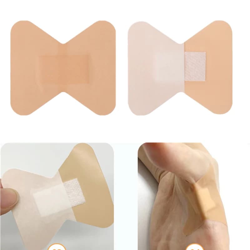 50 Pz/pacco Traspirante Cerotto di Primo Soccorso Forma di Farfalla Bende Adesive Medicazione Della Ferita Patch di Primo Soccorso Cerotti Kit Di Emergenza