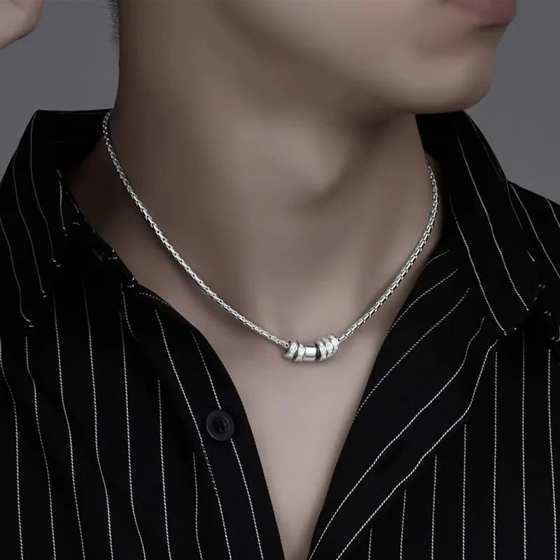Ring collarbone chain men's fashion small waist necklace men's and women's couples trend versatile