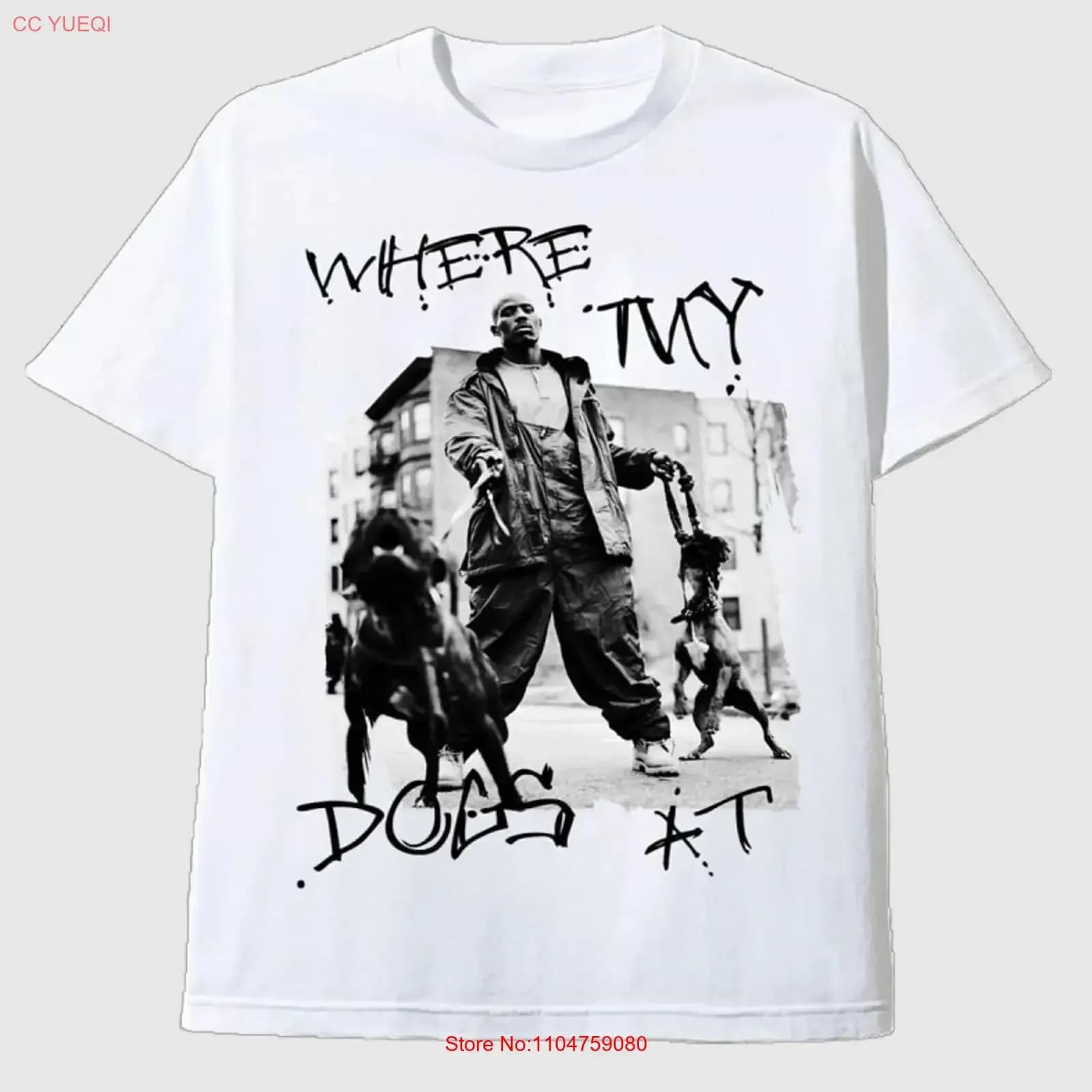 DMX Get At Me Dog Ruff Ryder Hip Hop Rap Vintage Tribute T Shirt vintage Washed graphic Top For Everyday Wear homme Comfortable
