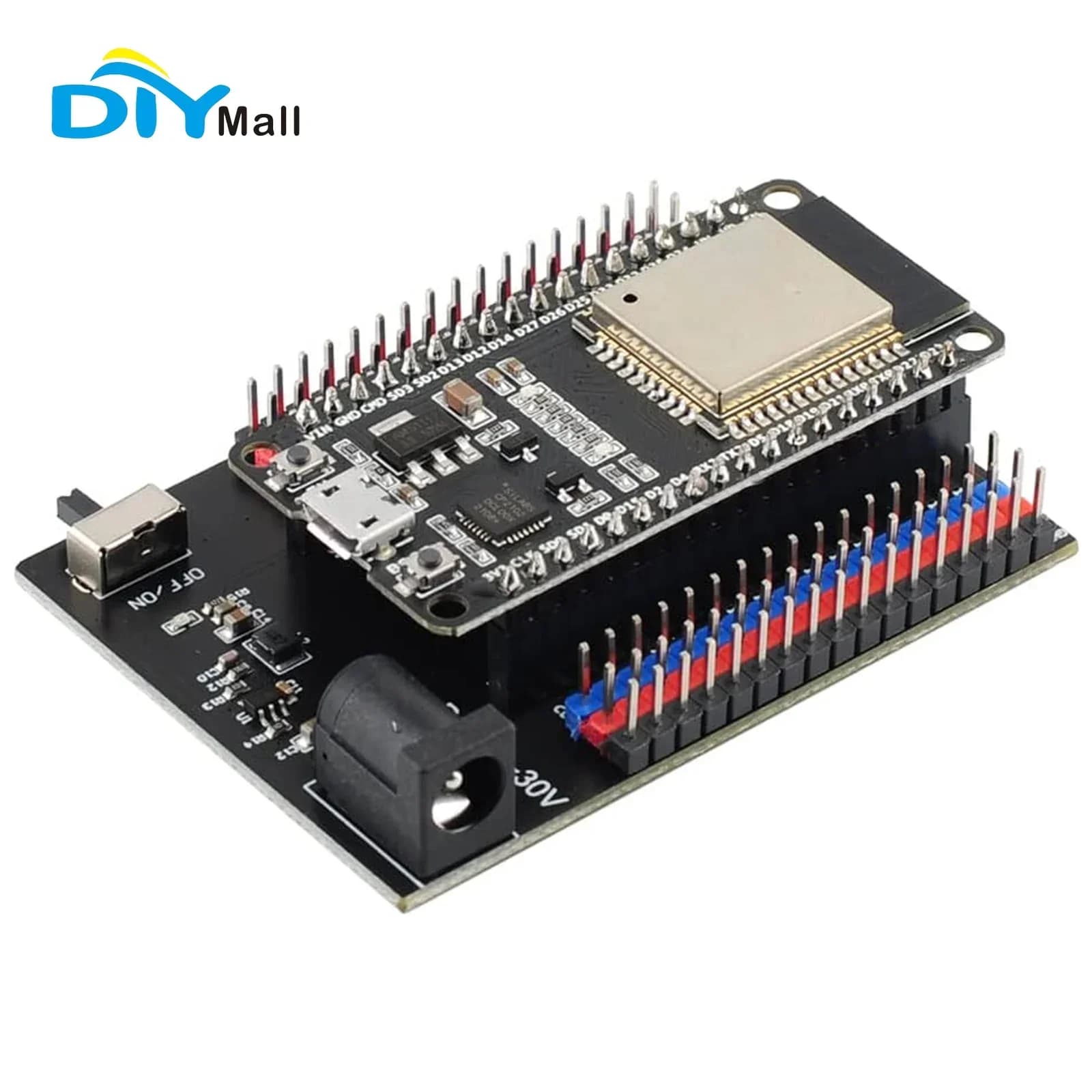 DEVIT V1 ESP32-32, ESP32 36 pin, development module WiFi+BT ESP-32S 2.4GHz 1 for Arduino DOIT