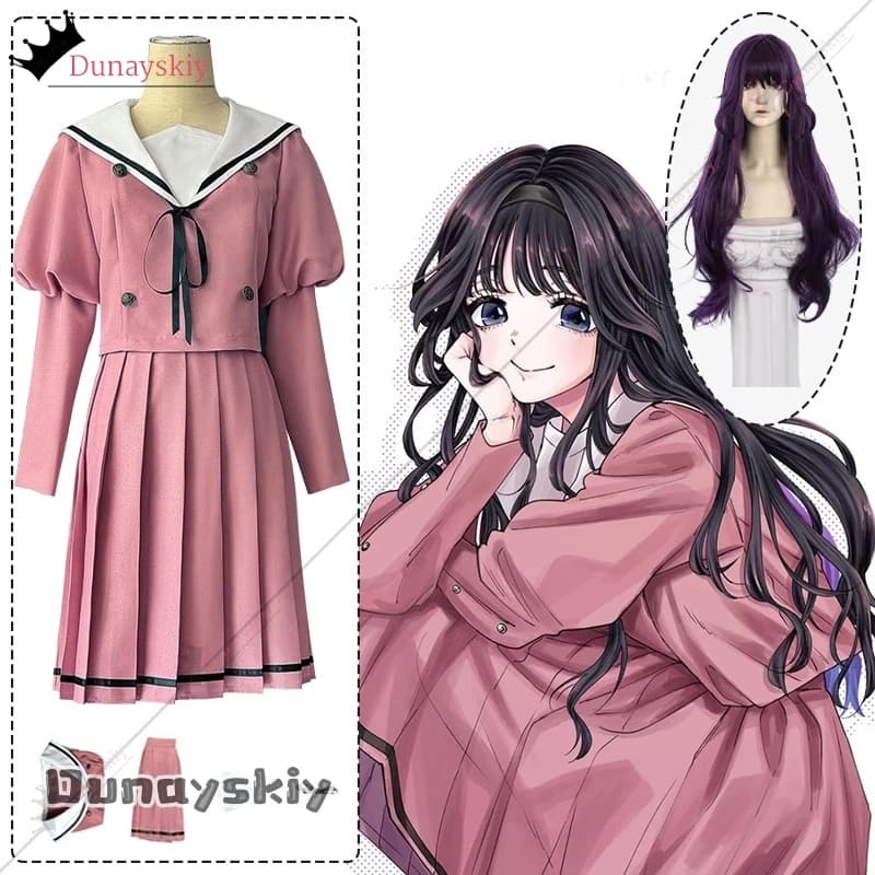 Anime Il Fiore Profumato Fiori con Dignity Waguri Kaoruko Costume Cosplay Kaoruko Uniforme Scolastica Parrucca Vestito Travestimento per Le Donne