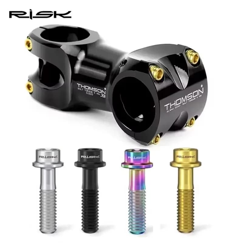 6 pz M5 * 16 M5 * 18 Bulloni Stelo Della Bicicletta Multicolor Bike Manubrio Stelo Bulloni Manubrio Della Bicicletta Viti Fisse Vite Da Tavolo Della Bicicletta