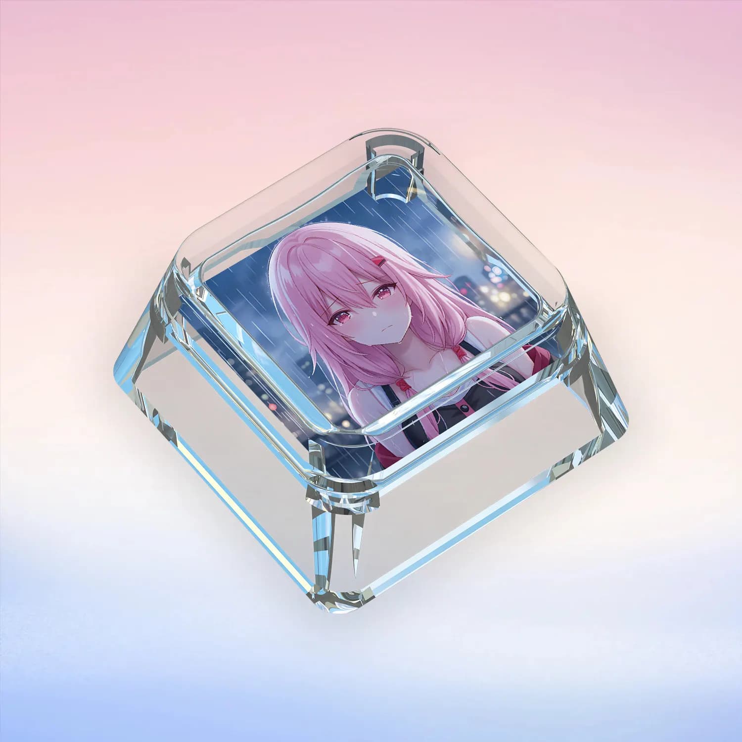 Diy Self Made Goddess Story Yuzuriha Inori Mechanical Keyboard Keycaps Cross-Axis Mechanical Keyboard Pc Personalized Keycaps