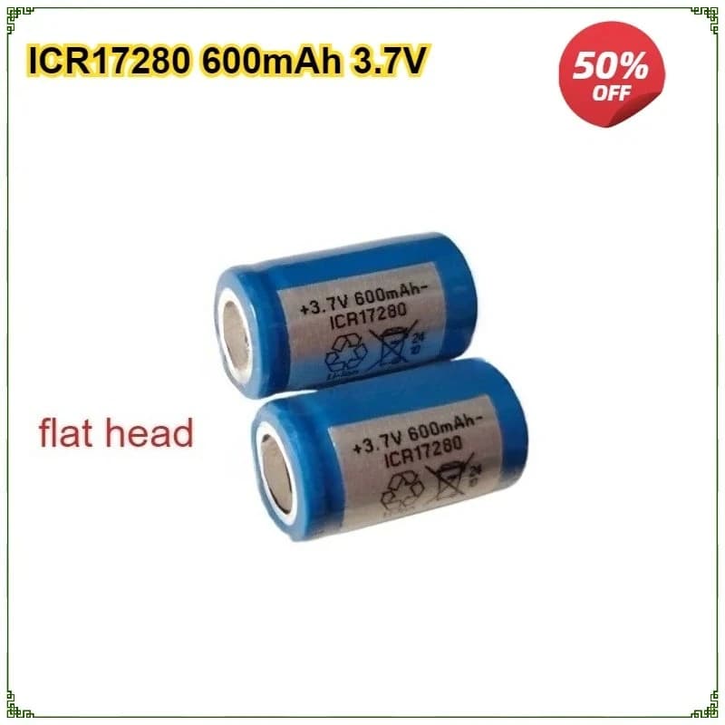 2 pz/lotto ICR17280 17280 3.7 V 600 mAh Spazzolino Elettrico Ricaricabile Batteria Agli Ioni di Litio Batteria di Ricambio
