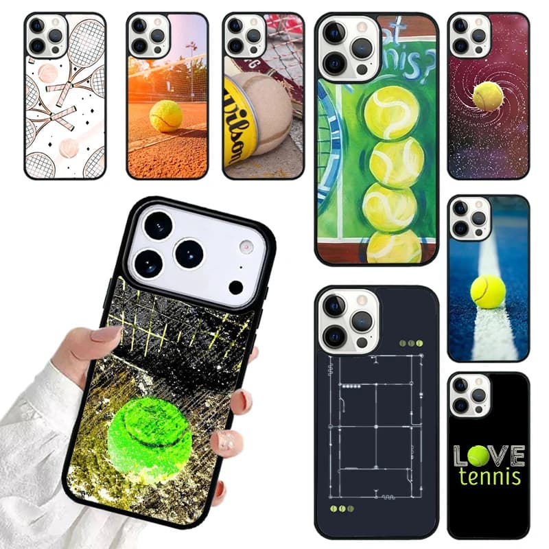 Tennis Balls Phone Case For iPhone 17 16 15 14 13 12 11 Pro Max 17air Shockproof Cover Fundas