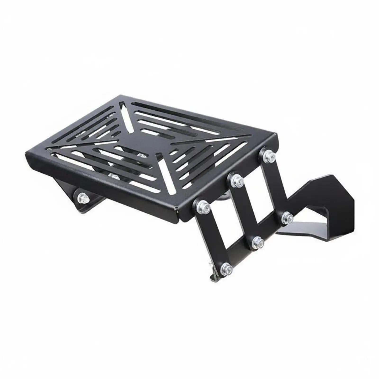 Adjustable Sliding Motorcycle Folding Rack Metal Rear Luggage Carrier Support for Riders Travel and Shopping