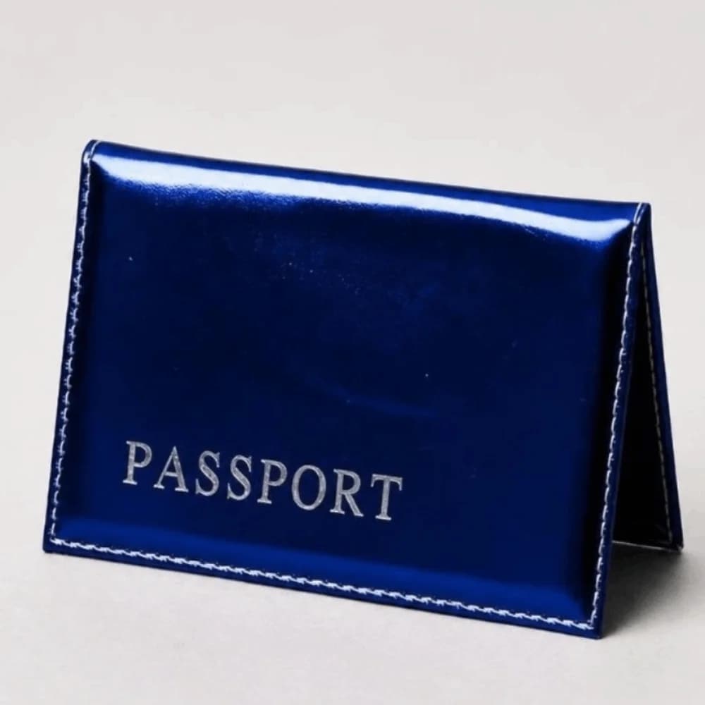 PU Leather Passport Holder Glossy Paillette Waterproof Passport Cover Business Multi-function Wallet Card Holder for Women Men