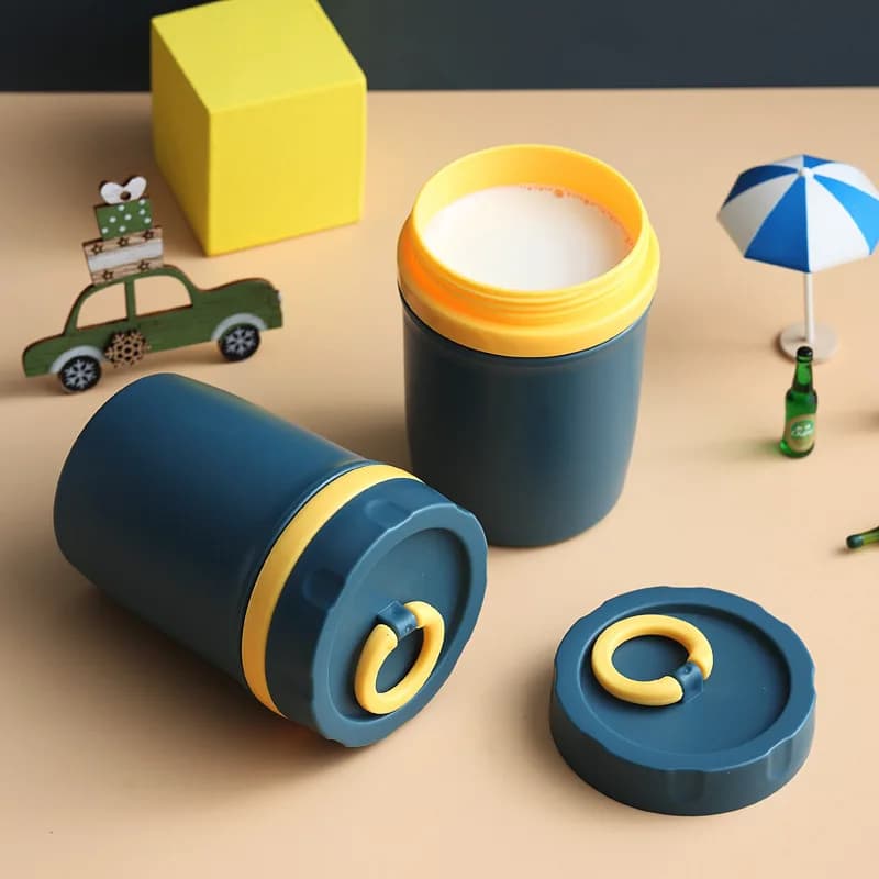 Mini contenitore per il pranzo per microonde contenitore per alimenti materiale PP tazza per zuppa stoviglie per la colazione isolate portatili tazza regalo carina