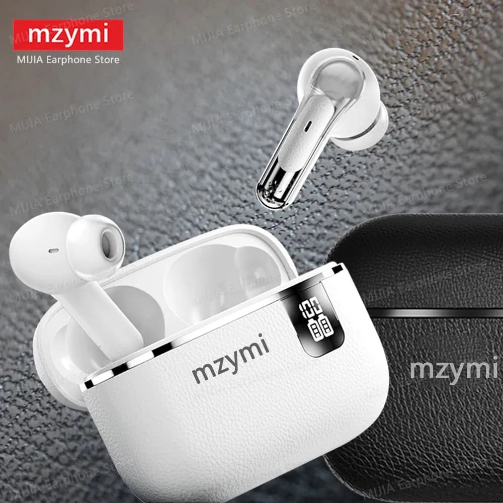 Mzymi Y107 TWS Auricolare ENC con cancellazione del rumore Bluetooth5.3 Auricolare wireless Display digitale a LED Cuffia stereo HiFi per XIAOMI