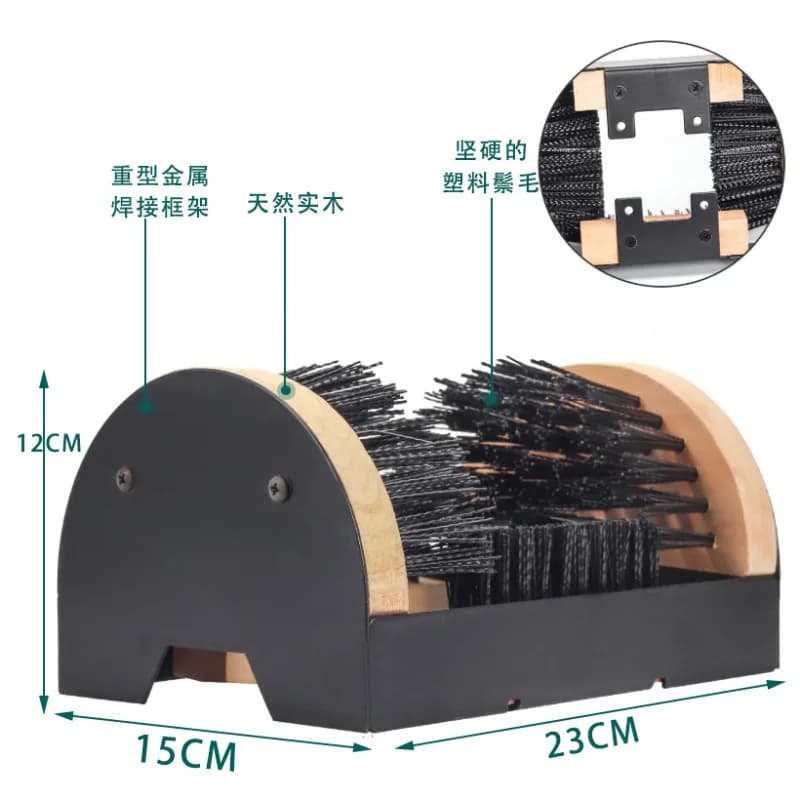 Set di Spazzole per Scarpe da Esterno e Interno, Kit per Lucidatura e Rimozione di Fango e Neve
