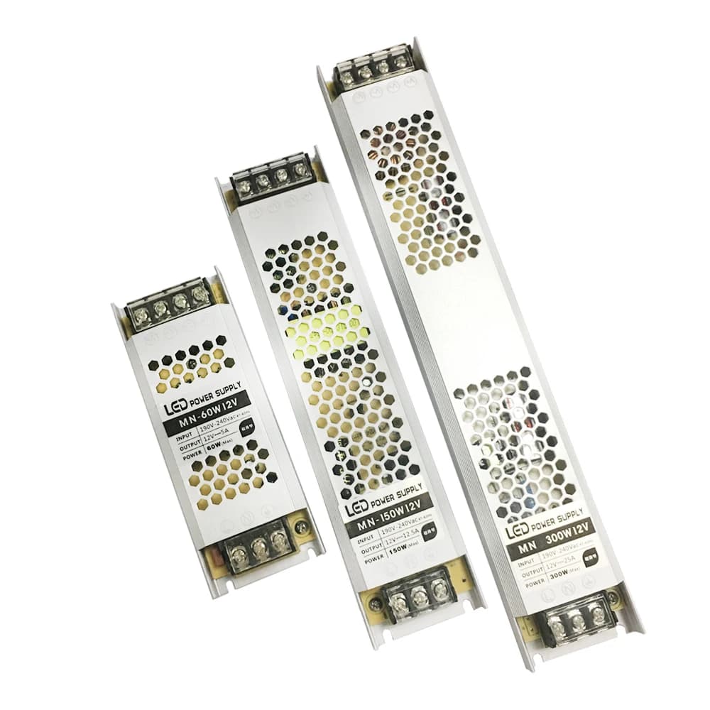 Transformer Power Supply Ultra Thin DC 12V 60W 150W Driver For Led Strip Light