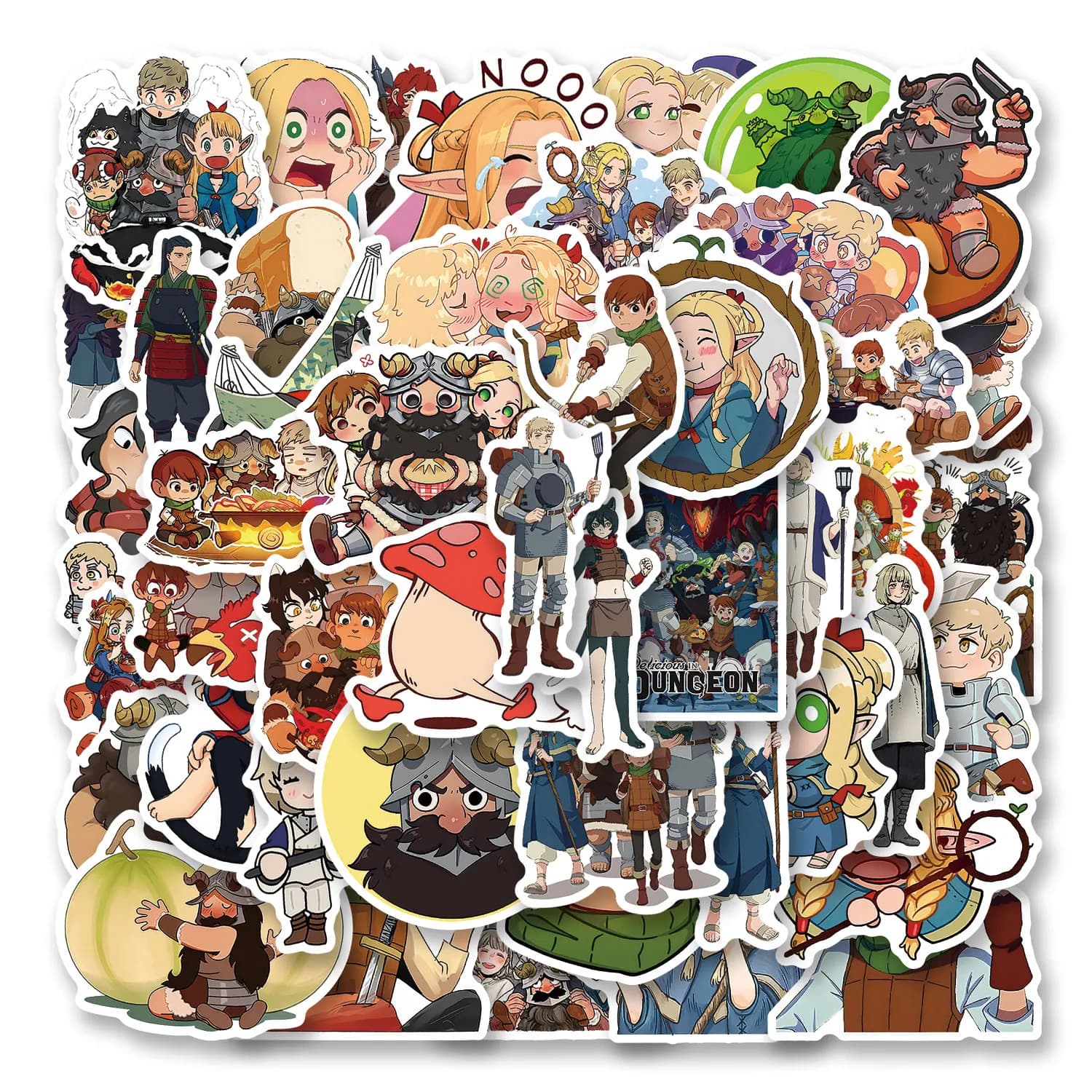 50 Adesivi Cartoon Anime per Cover Telefono, Laptop, Notebook, Valigia, Skateboard, Decorazioni Fai-da-Te