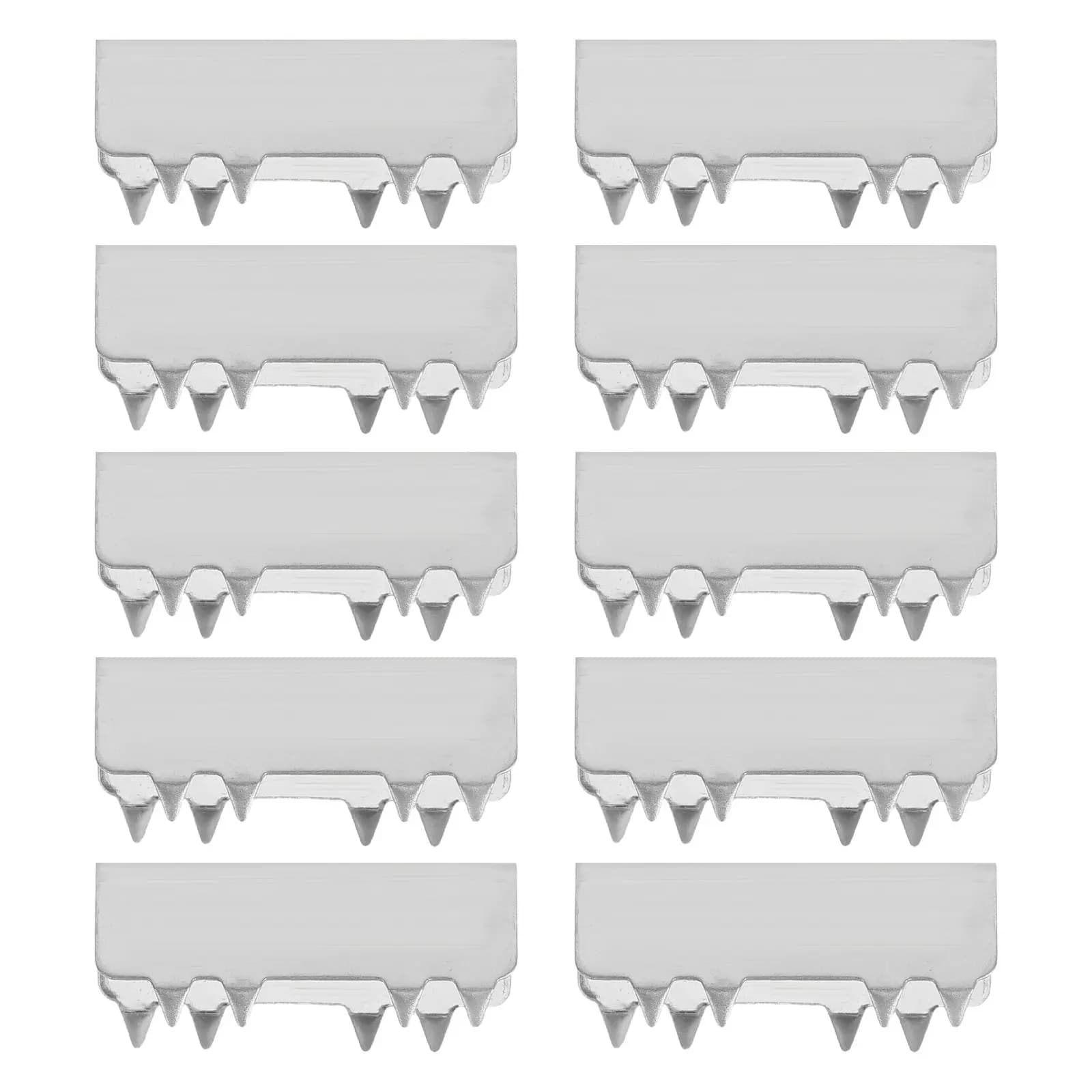 10 Pezzi Morsetti di Fissaggio per Cinghie Dentate in Acciaio Inossidabile per Stampanti 3D, Dispositivo di Sicurezza per Cinghie Dentate