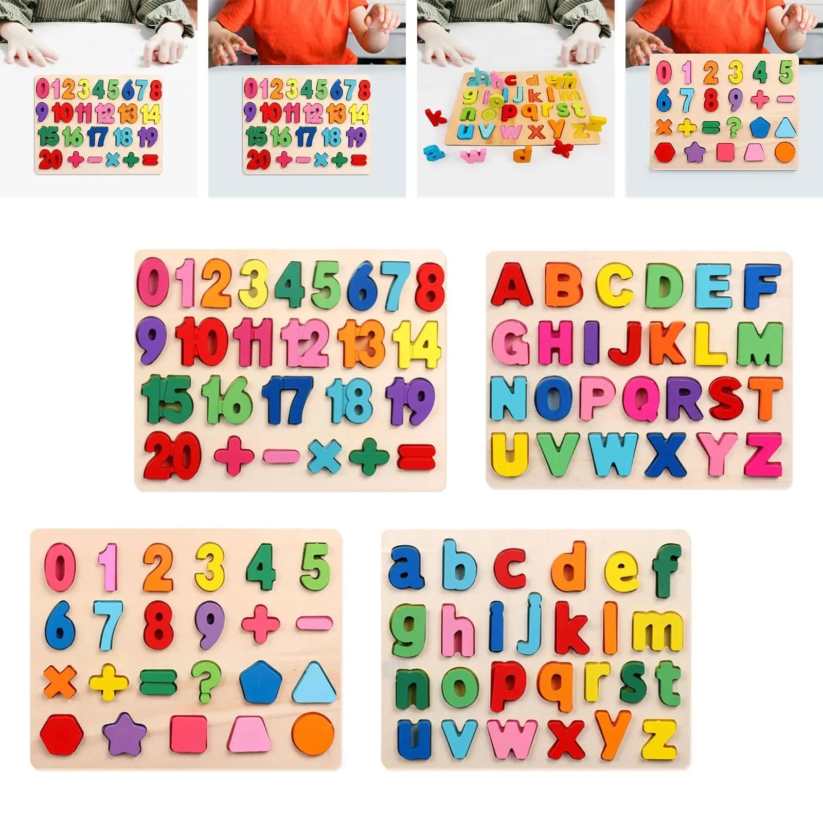 Wooden Game for Matching, Educational Activity for Kids, Travel Toy for Skill Development
