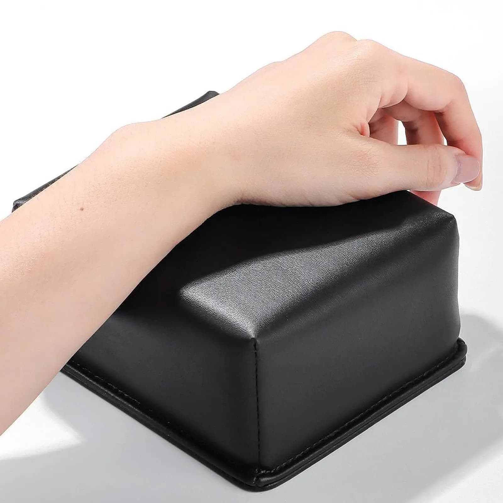 Nail bracelet, soft salon, manicure, elegant, portable, PU leather, nail armrest