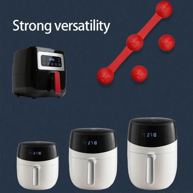 QX2E Pratica fibbia magnetica da cucina in silicone che tiene premuti i rivestimenti in carta pergamena
