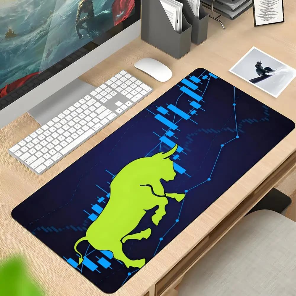 Market Bull Mouse Pad Rubber Mat Laptop Xxl Mousepad Notebook Gamer Computer Table Gaming Accessories