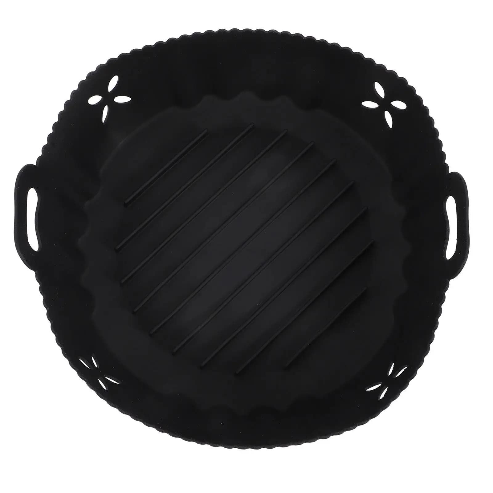 Tappetino in Silicone per Friggitrice ad Aria, Riutilizzabile, Antiaderente, con Distribuzione Uniforme del Calore, Lavabile in Lavastoviglie, Resistente all'Olio