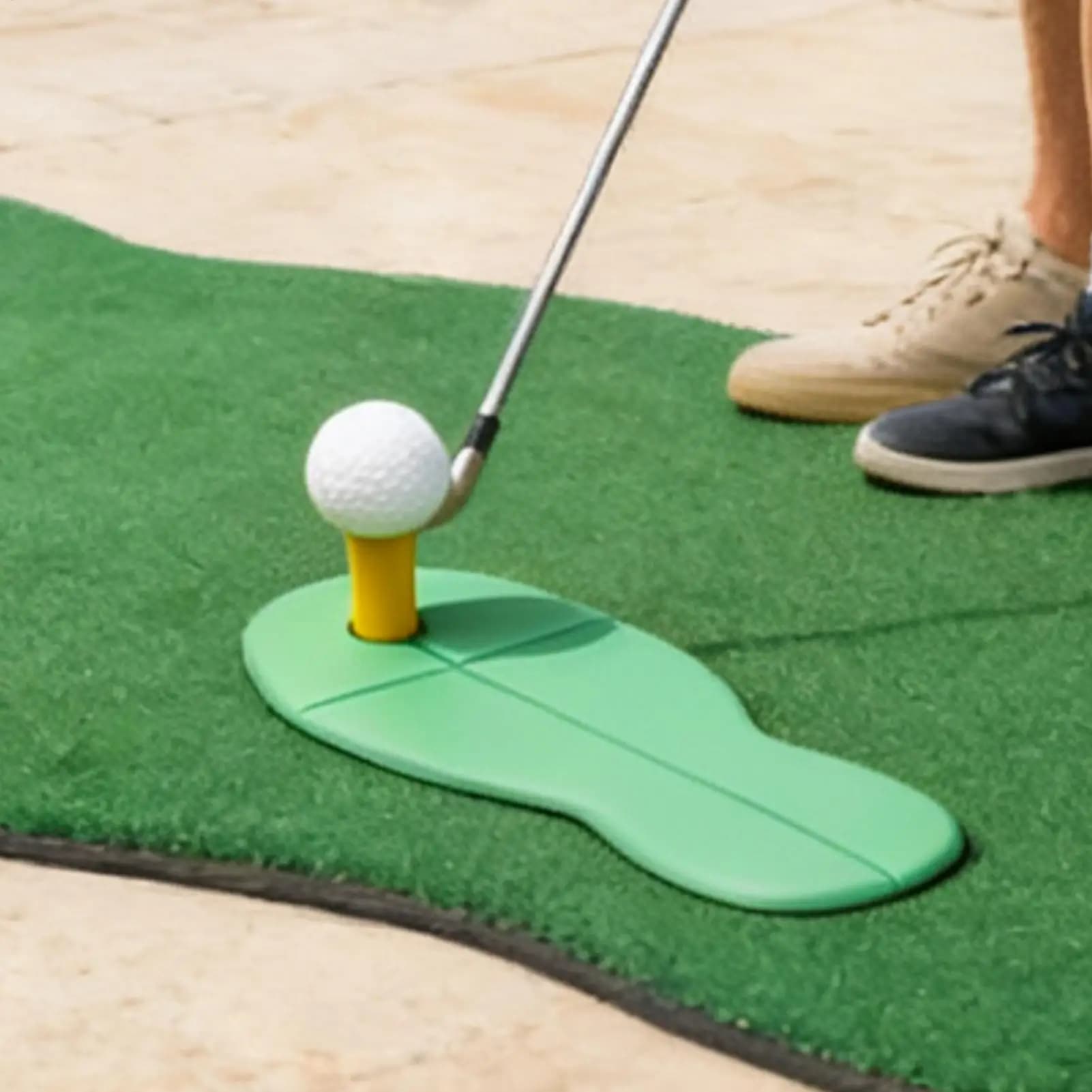 Tappetino da golf Tappetino da allenamento per interni Accessori da golf Tappetino da golf per cortile Supporto per tee per campo di guida nel cortile domestico