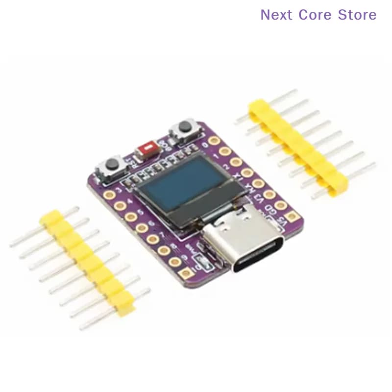 Set Scheda di Sviluppo ESP32-C3 con Modulo OLED da 0,42 Pollici, Antenna in Ceramica, WiFi, Bluetooth, Scheda di Sviluppo ESP32 Supermini