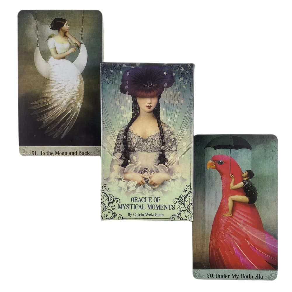 Mystical Moments Oracle Cards Leisure Party Table Game High Quality Fortune-telling Tarot Deck With PDF Guide Book