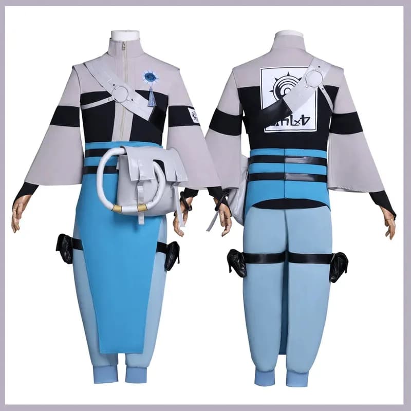 Gioco Anime Zanka Gachiakuta Costume Cosplay Cappotto grigio Pantaloni Uniforme da combattimento Borsa Parrucca Uomo adulto Carnevale Abiti natalizi; 3'v, 6.h;8'