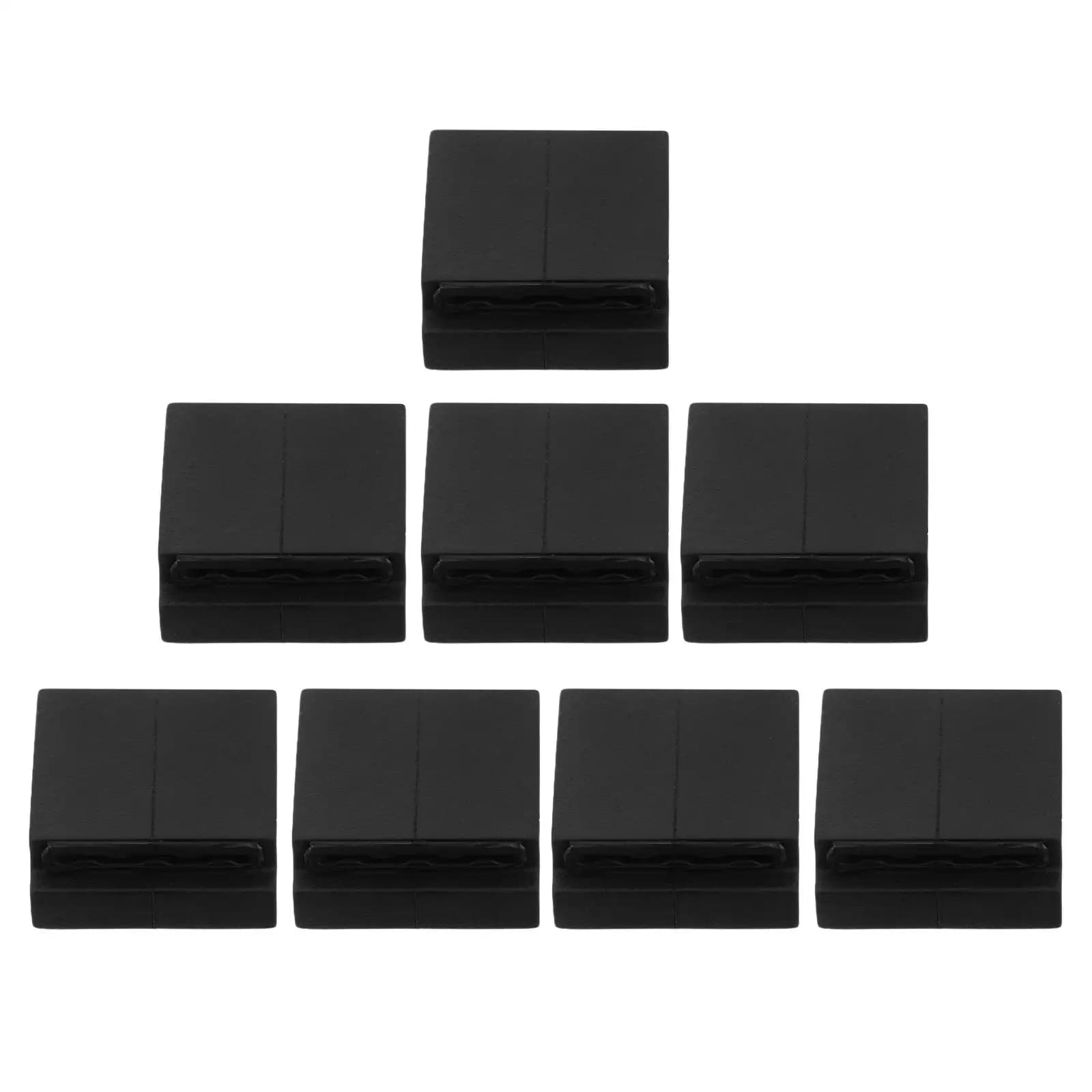 8 pezzi porta plettro per paletta clip per plettro porta plettri per chitarra display ukulele supporti per paletta per basso elettrico nero