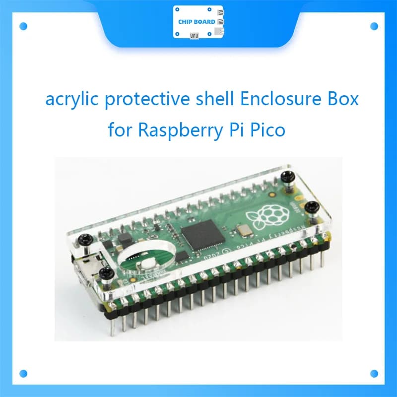 Yahboom Professional 2.5mm Transparent Acrylic Case New Transparent Acrylic Protective Case for Raspberry Pi Pico