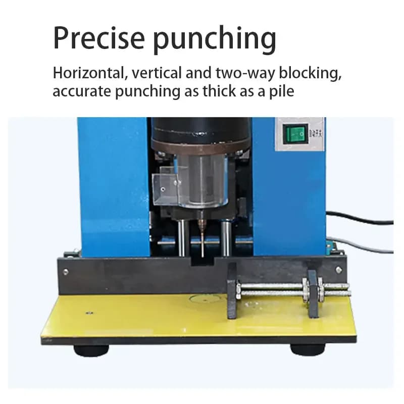 Update Heavy Duty Label Punching Machine Canvas Punching Machine Single Head Office Paper Punching Machine With Round Hole