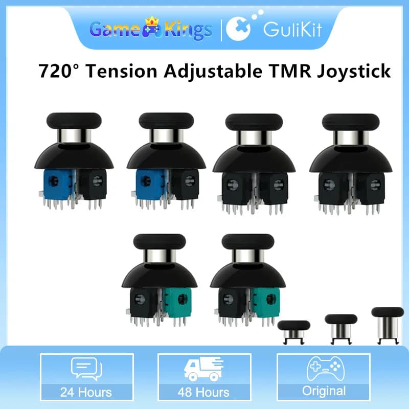 GuliKit 720 ° Joystick TMR regolabile a tensione per PS4 PS5/PS5 Edge Gamepad per controller Switch Pro Xbox Series/Elite Series 2