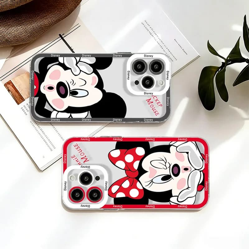Disney Stitch Mickey Mouse Case for Xiaomi Redmi Note 15 14 13 Pro Plus 12 11 10 14S 13S 11S 12S 10S 4G 5G Transparent Cover