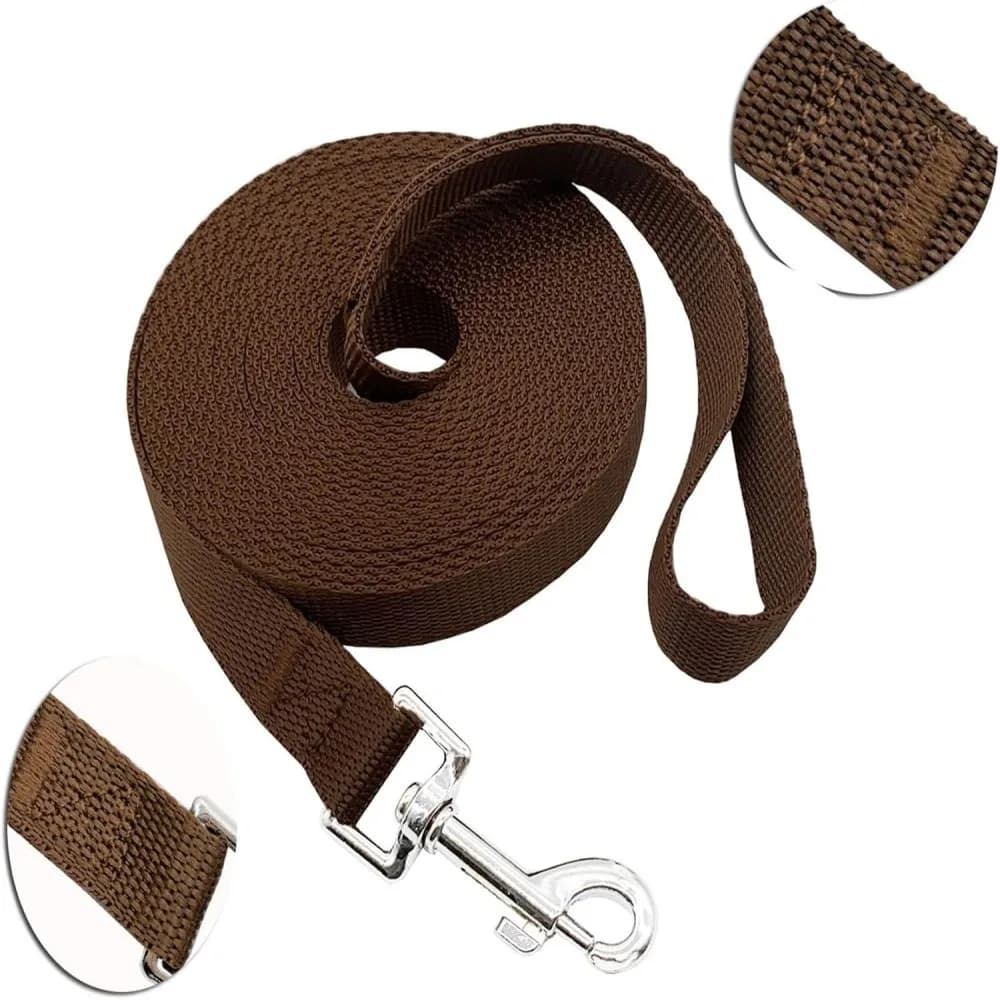 Long Dog Leash Free Range Nylon Training Lead Pet Puppy Handles for Yards with Stake Medium and Large Dog with handle