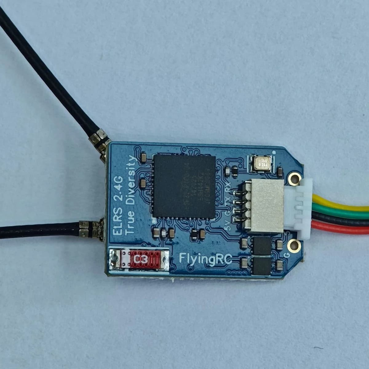 ELRS 2.4G True Diversity Ricevitore Doppia Antenna RX PA+LNA TCXO Integrato per RC FPV Freestyle Racing Drone a Lungo Raggio