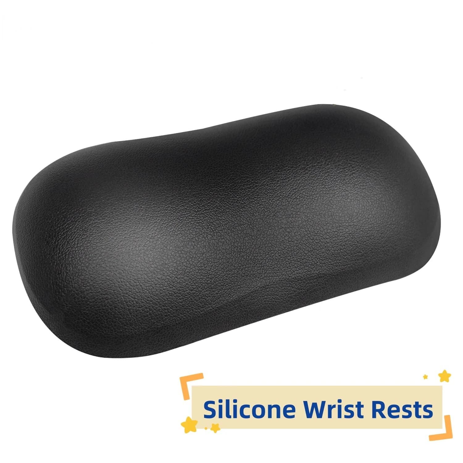 ftvae Cuscino di supporto ergonomico per poggiapolsi per mouse in silicone Cuscino di superficie in pelle per computer portatile Ufficio Gioco domestico Sollievo dal dolore