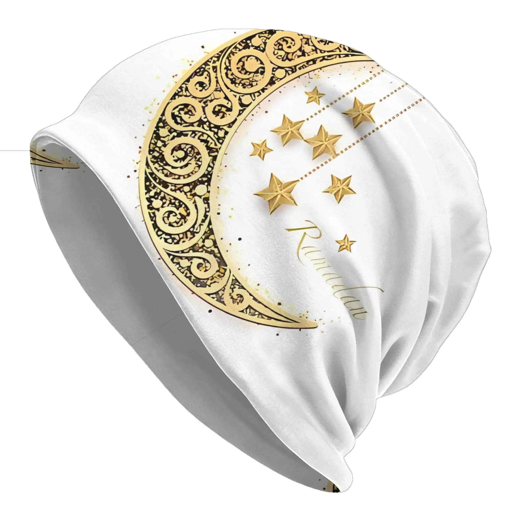 Crescent Moon Thin Caps For Men Women Ramadan Beanies Ski Caps Soft Bonnet Hats Skullies & Beanies Hat