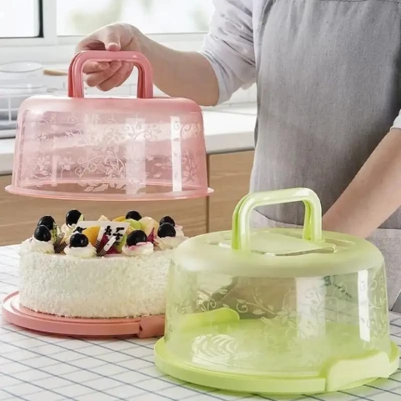 Contenitore Rotondo per Torte di Compleanno e Matrimonio, Vassoio Porta Torta, Utensili da Cucina, Scatola Portaoggetti, Accessori