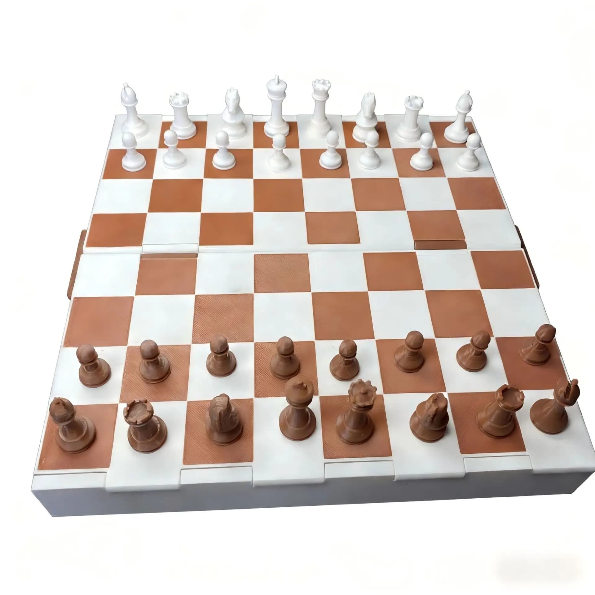 3D Printed Book Shaped Chess Set Home Decor Tabletop Game with Foldable Board & Storage