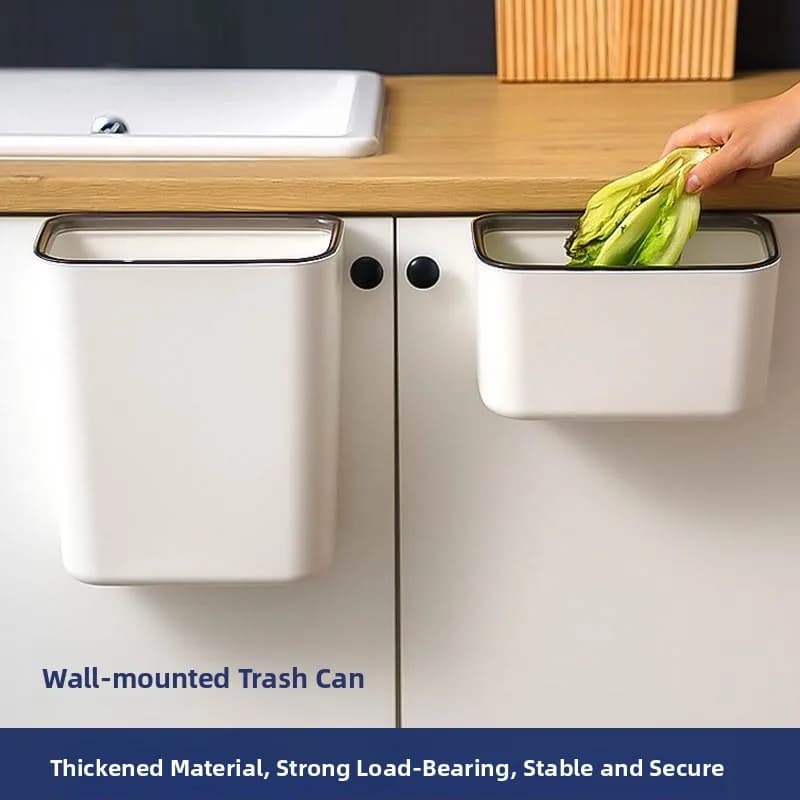 Kitchen Waste Bin Wall-Mounted Hanging Small Size Home Use Compost Bin No Cover Special Storage Bucket for Kitchen Use