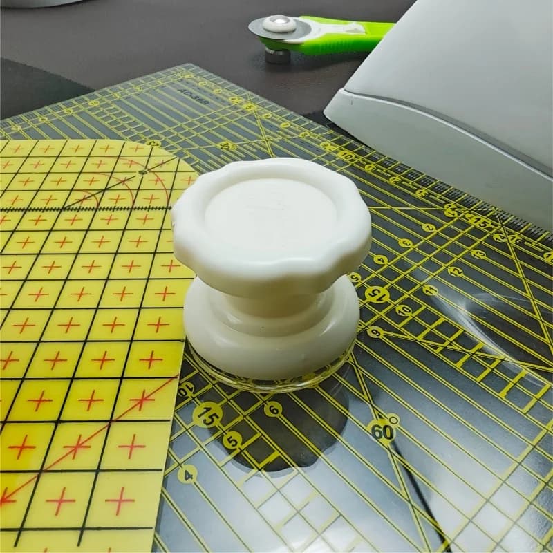 Righello per quilting con ventosa, strumento per il trasferimento del righello, design a ventosa per un facile spostamento, utensili da cucito