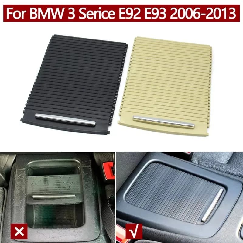 Roller Covering for Vano Portaoggetti Centrale Sedile Posteriore Auto con Portabicchieri e Tendina per BMW Serie 3 E92 E93 2006-2013 51166963913