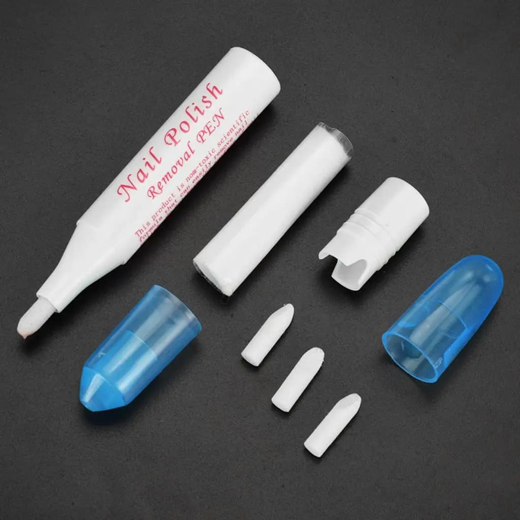 Penna per rimuovere lo smalto per unghie con ricariche, strumento per la pulizia delle unghie per manicure, accessorio professionale per la rimozione dello smalto