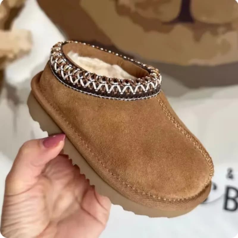 Pantofole in pelliccia per bambini invernali di design Tasman Girl Boy Baby Stivaletti da neve Bambino Tazz Classico per bambini Mini scarpa calda di marca di lusso