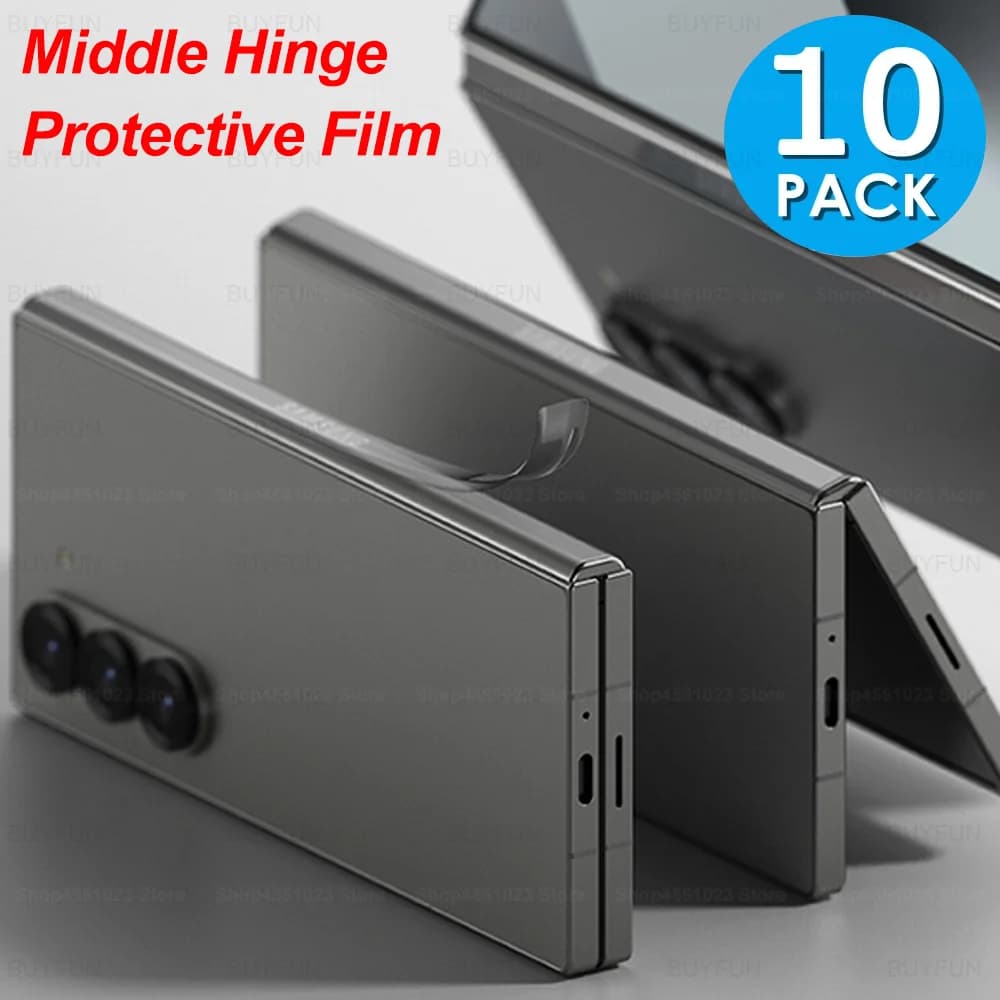 Pellicola protettiva per cerniera centrale da 10 pezzi per Samsung Galaxy Z Fold 6 ZFold6 ZFlip6 Flip6 Fold6 Flip 6 5G adesivo protettivo per bordi morbidi