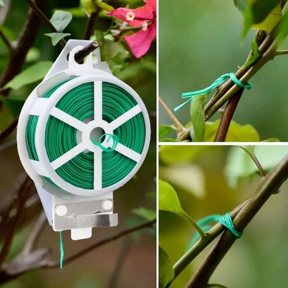 20/50/100m Fascette per cavi da giardino Fascette per piante Trecce per piante rampicanti Fascio di piante Filo di ferro Fiore Pianta Supporto Cinghia di cravatta