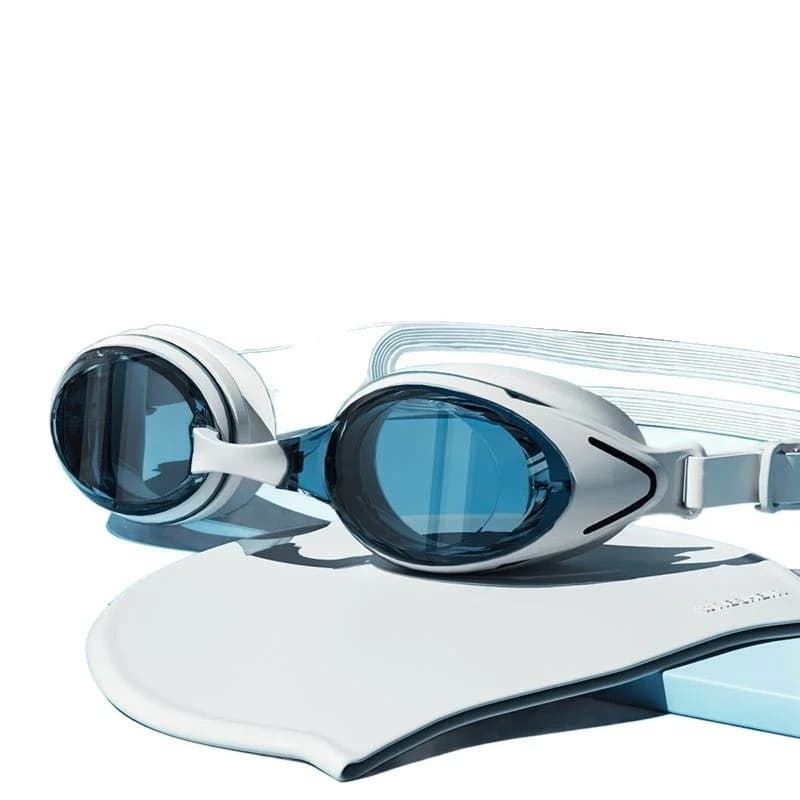 Swimwear with small frame and wide visual, waterproof and high definition anti-fog for adults, professional fashion for men and women