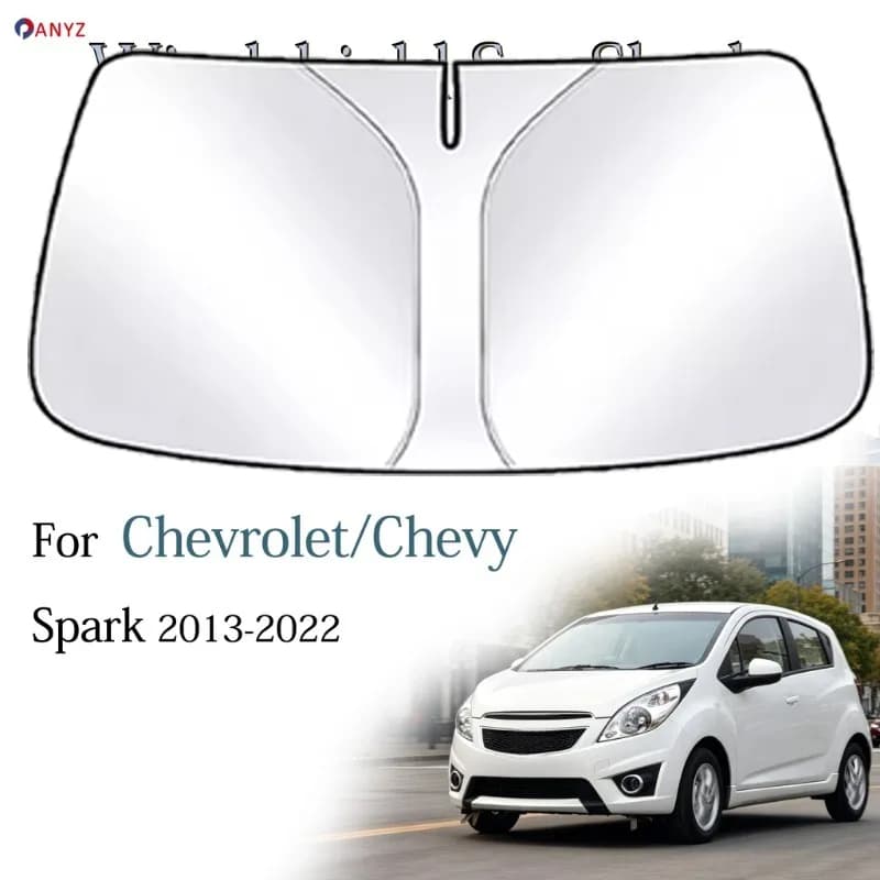 Parasole per parabrezza pieghevole, protezione solare anti-UV, accessori per auto per Chevrolet/Chevy Spark 2013-2022