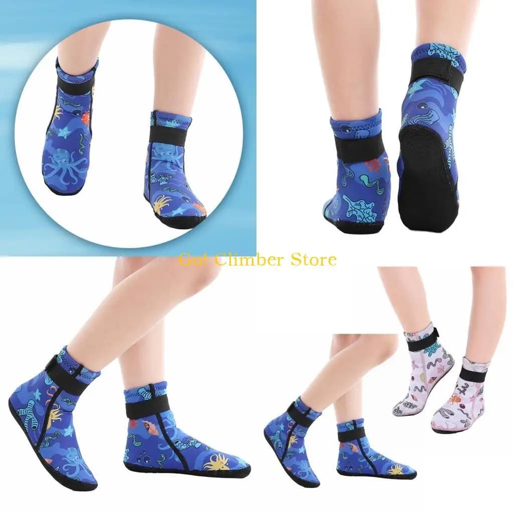 Q84C water socks for children, neoprene baby socks toddlers sand socks on the beach shoes