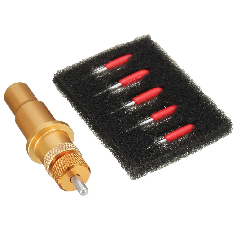 Set di 6 Porta-Lame a 45 Gradi per Plotter, Lame da Taglio in Carburo, Leggere, per MDF, PVC, Legno, Utensile per Lucidatura